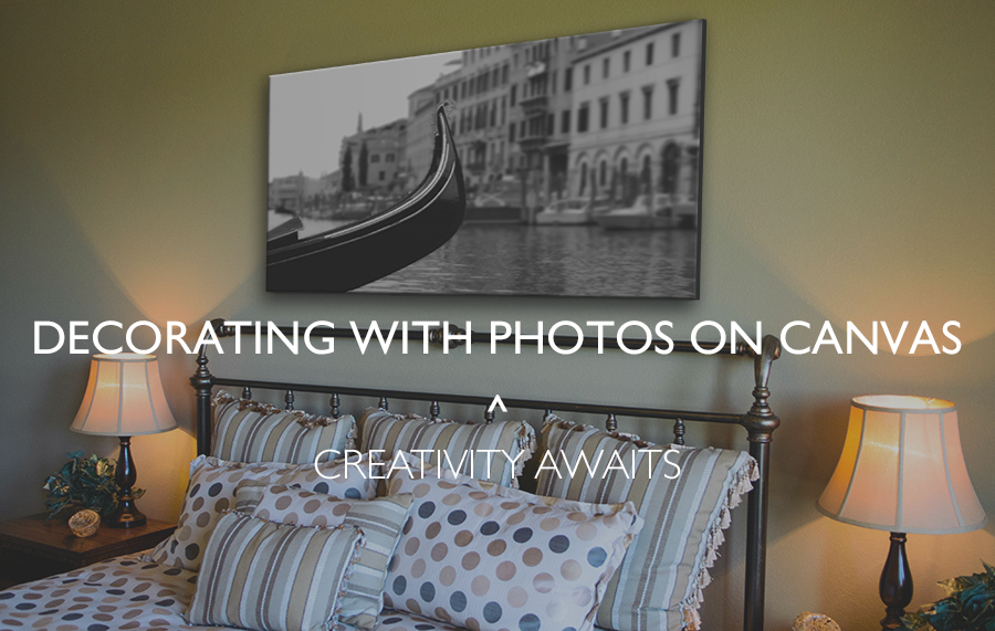 decorating with photos on canvas