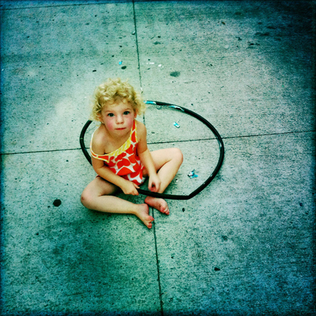 Instagram, Hipstamatic, photo collage, photo canvas, iPhone, iphoneography, child portrait, hula hoop