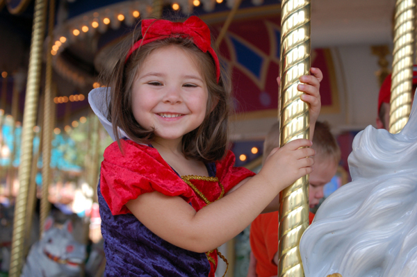 disney princess on carousel, disney vacation