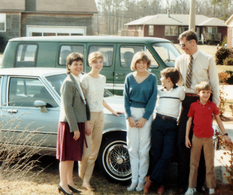 1980's family photo, photos from the 80's, photos on canvas, family history, the von lehmden family