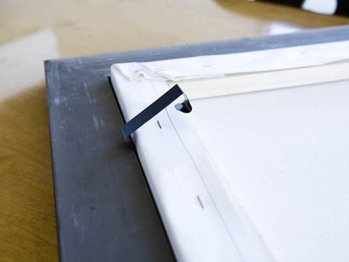 Clipping Standard Stretch Canvas from Canvas Press into frame