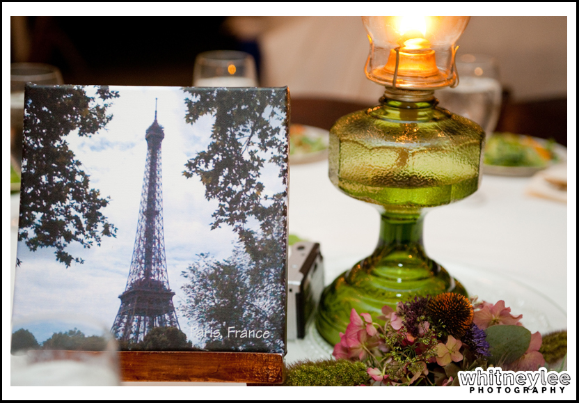 Wedding Table Decoration with Canvases