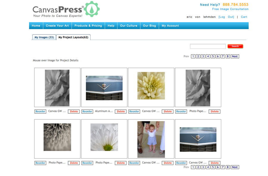 canvas press image library