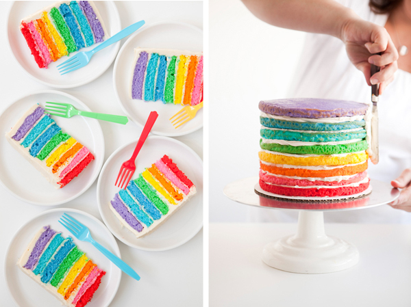 Rainbow Cake, Art Party, kids art party, birthday cake, rainbow birthday cake, dessert