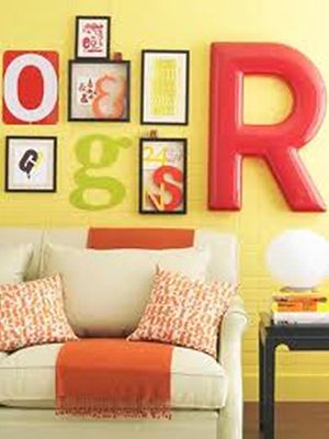 wall letters, decorating tips, decorating ideas, decorating trends, wall decor, wall decorating, wall art