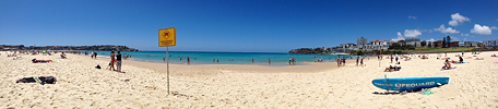 Bondi Beach in Sydney, iPhone 4s panoramic photo