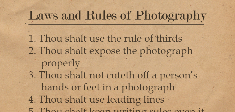 photography rules