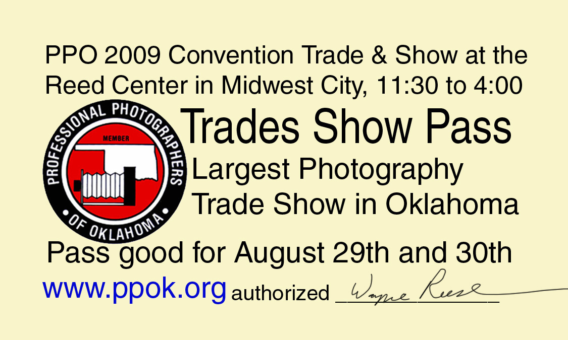PPOK 2009 Tradeshow pass