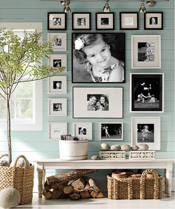 collage ideas, black and white wall collage, photo collage ideas